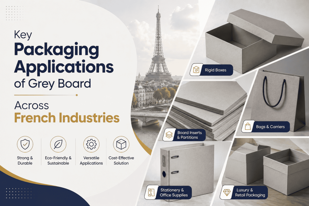 grey board for packaging France